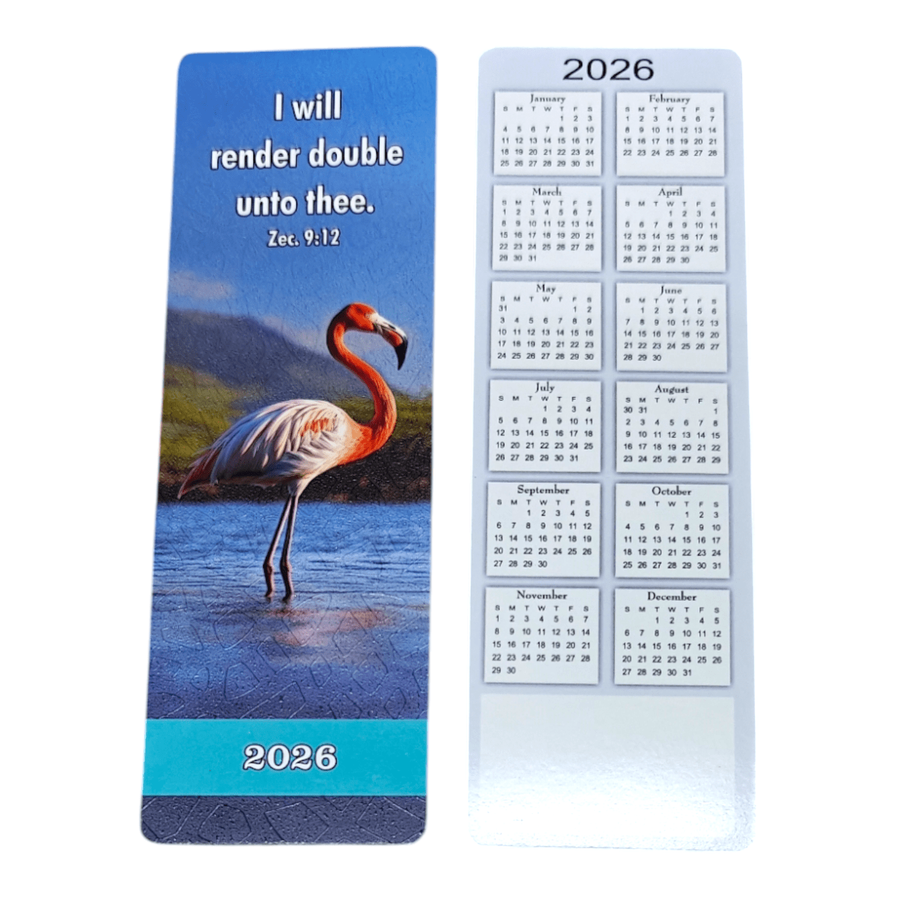 2026 Bilingual Bible Bookmarks (Hindi & English) – 100 Promise Verses – 300gsm Art Board – Spot-UV + Textured Drip-Off – Teflon-Coated Back