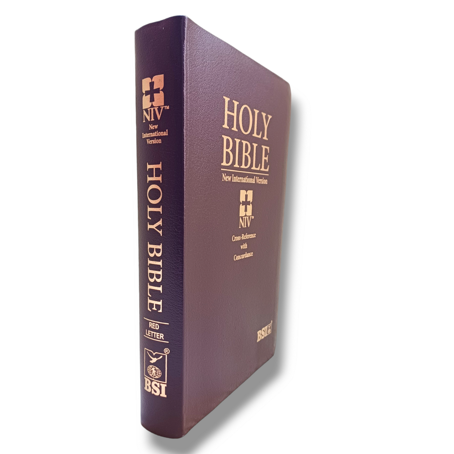 NIV Cross-Reference With Concordance Bible | Brown Leather Bound Edition | Thumb Index Bible | Medium Size Bible | New Edition