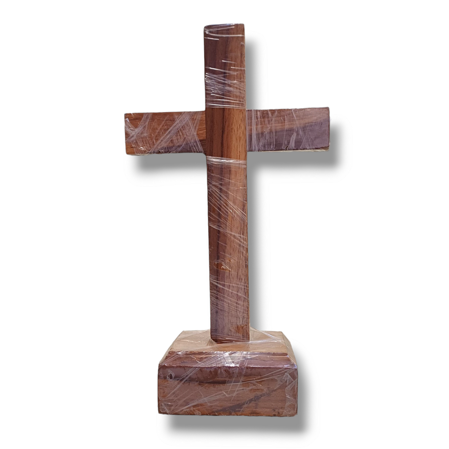 Stand Wooden Cross | Pure Wood | With Attached Wood Stand  | Attractive Wooden Cross For Home