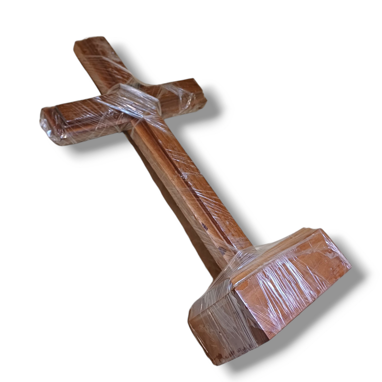 Stand Wooden Cross | Pure Wood | With Attached Wood Stand  | Attractive Wooden Cross For Home