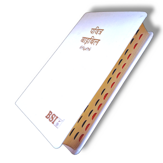 BSI Hindi Bible | In Pure White Color Edition | With Thumb Index | Golden Edge | Amity Edition | New Edition