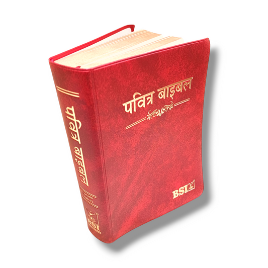 Holy Hindi Bible | Crown Size Edition | Maroon Color Bound | With Golden Edge | Attractive Bound Edition | New Edition