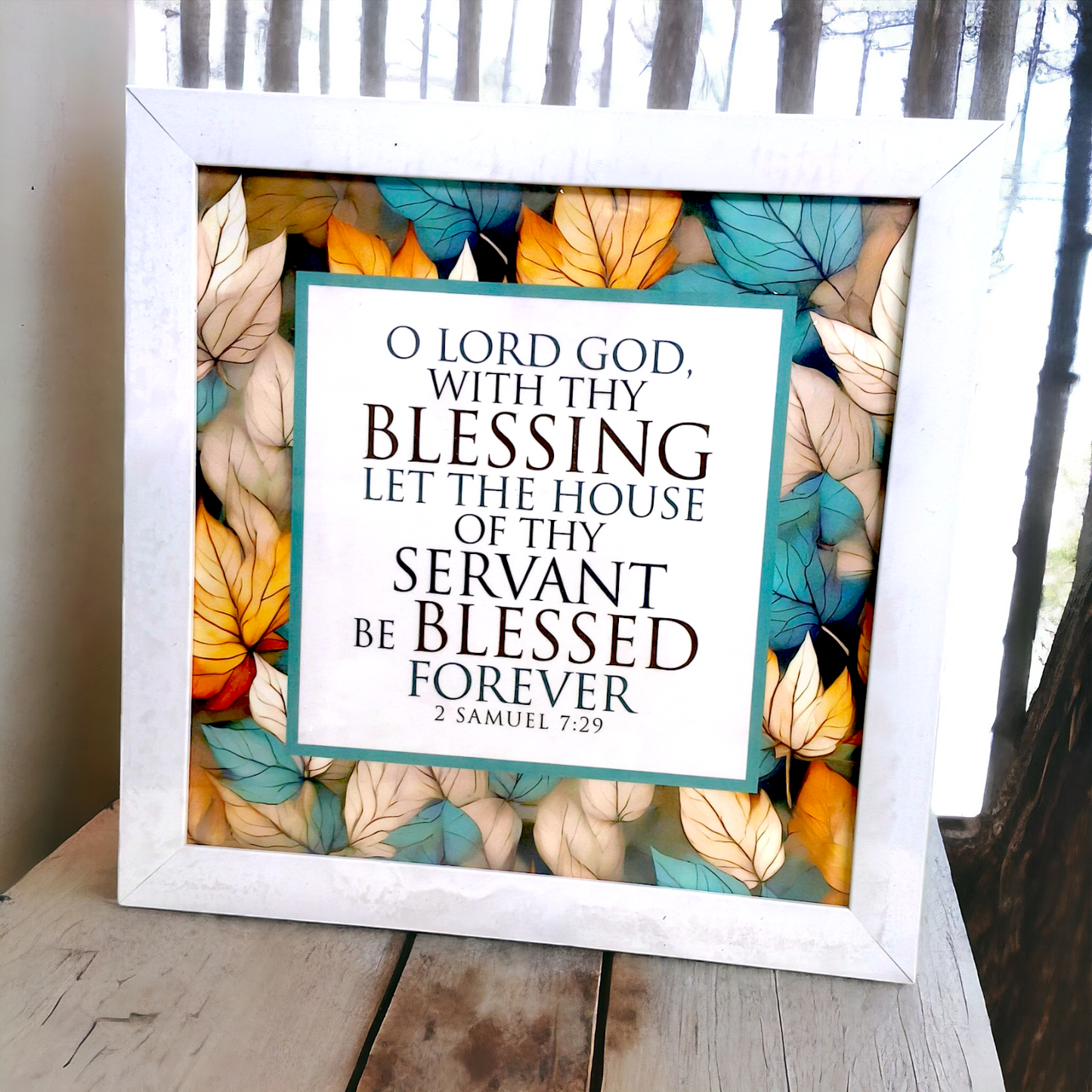 High Quality | Premium English Bible Verses Photo Frame | Hanging Frame | Best Gift For Home Decor | ( 2 Samuel 7:29 )