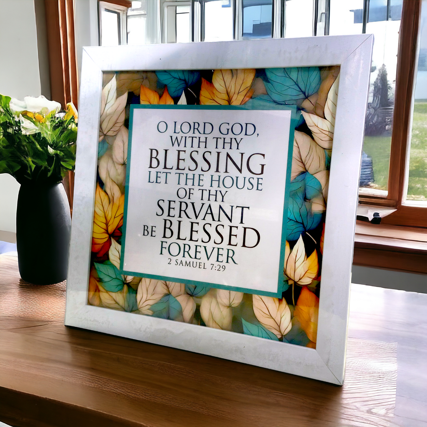 High Quality | Premium English Bible Verses Photo Frame | Hanging Frame | Best Gift For Home Decor | ( 2 Samuel 7:29 )