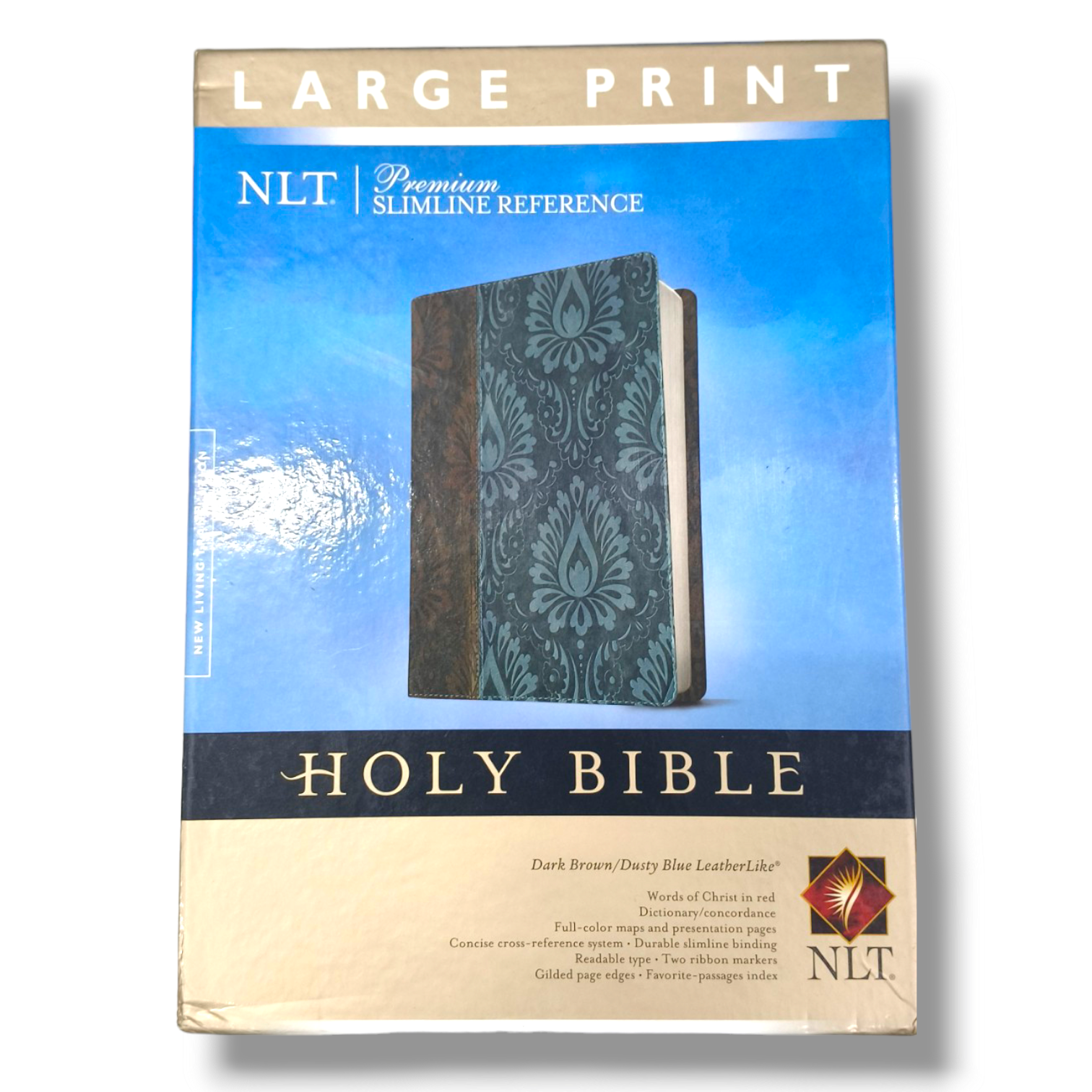 NLT Premium Slimline Reference Bible | Large Print | New Edition | Att ...