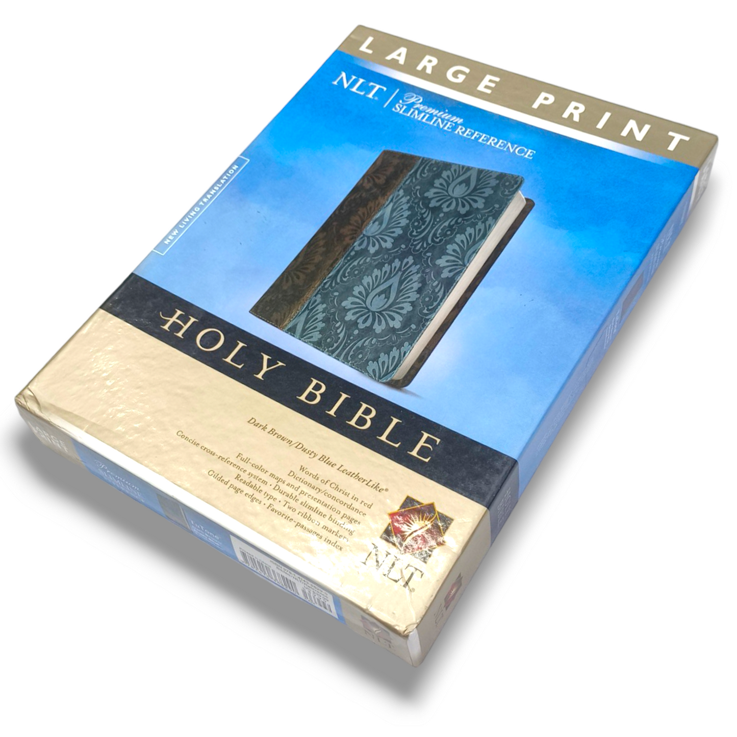 NLT Premium Slimline Reference Bible | Large Print | New Edition | Attractive Design Bound | Study Bible