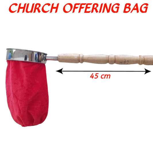 Church Offering Bag With Long Handle