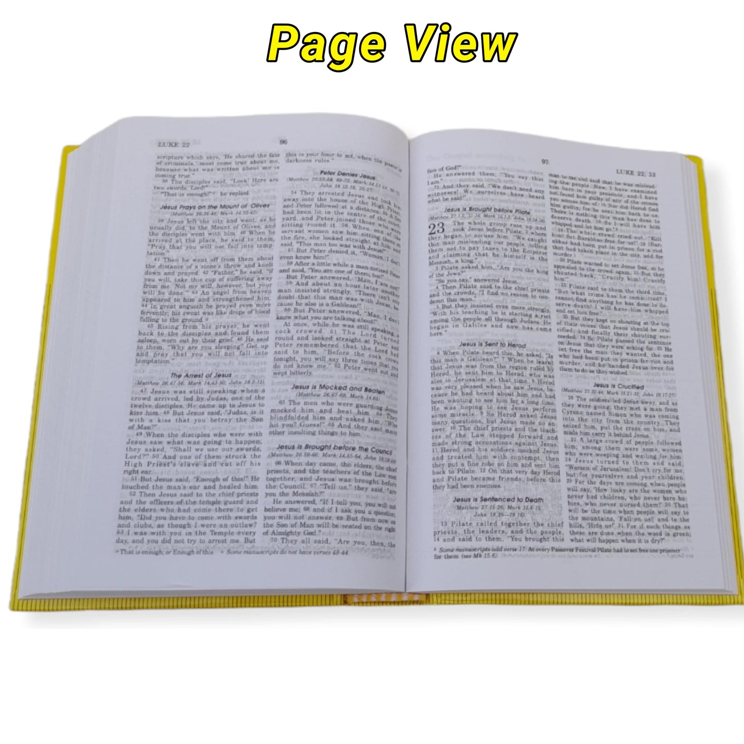 The Holy Bible Good News Edition Compact Edition Yellow Color ( Today's English Version )