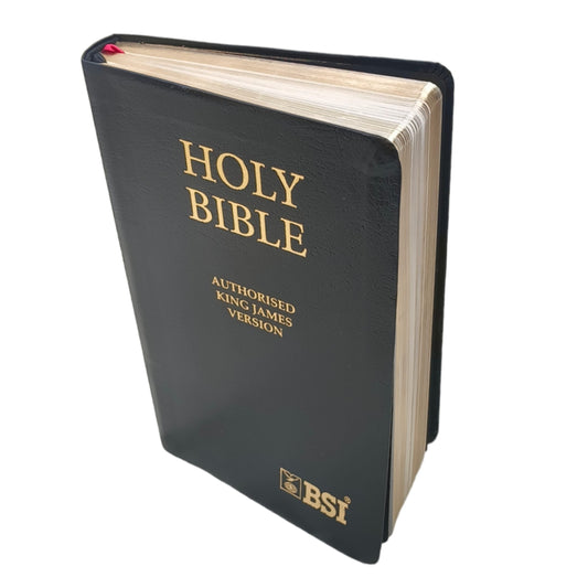 KJV Red Letter Edition Bible Black Leather Golden Edge