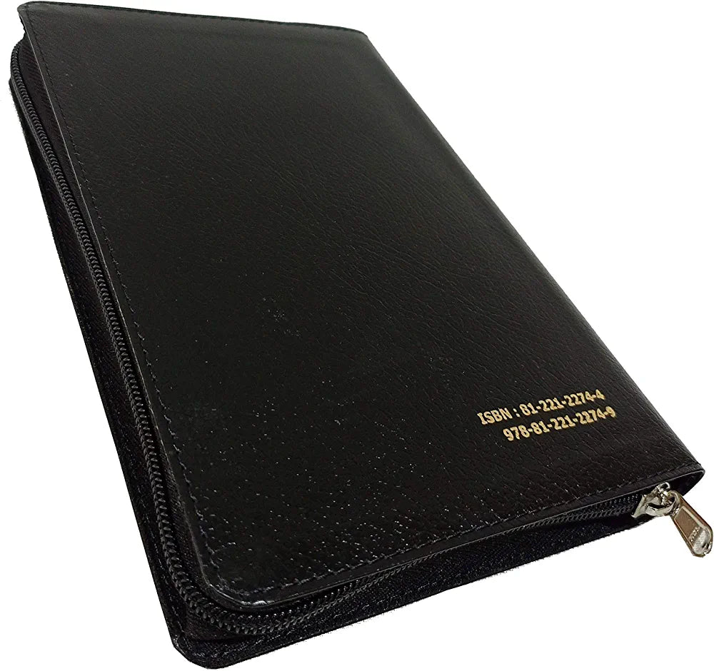 Holy Bible Hindi (Red Letter Edition) Zip Golden Edge Black Color